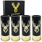 Durawe Company Verres à liqueur avec tête de cerf pour