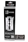 Razor Blades Club Lot de 100 lames de rasoir Loi Titanium