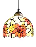 Lampe de suspension de tournesol pastorale de 8 pouces,