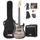 Max Pack Guitare Électrique Style Quilted avec Ampli