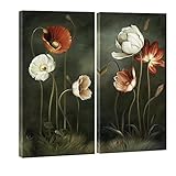 Wieco Art Grandes impressions sur toile giclée de fleurs