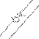 Amberta Collier Chaîne Gourmette de 1.1 mm en Argent
