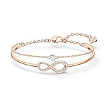 Swarovski Bracelet-jonc Infinity femme, cristaux blancs
