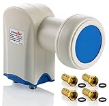 Poppstar Tête Universelle pour Parabole, Twin LNB LNC