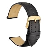 WOCCI 18mm Vintage Bracelet Montre en Cuir pour Homme