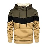 LBL Sweat Homme à Capuche Couleur Vives Pull de Manches