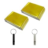 2 couvertures de Survie d'urgence Sacs de Couchage