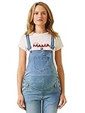 VERTBAUDET Salopette en jean stretch de grossesse denim