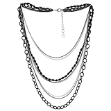 COOLSTEELANDBEYOND Collier Choker Statement Collier