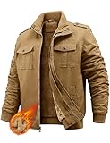 PASUDA Veste Homme Polaire Vestes Cargo Hiver Manteau