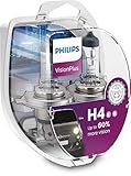 Philips Visionplus H4 Ampoule De Phare Avant, plus