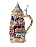 Amoy-Art Choppe de Biere Allemande Beer Stein Mug Bavière