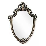 Eaoundm Miroir mural décoratif vintage en forme de