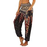 Nuofengkudu Femme Harem Pantalon Sarouel Thaïlandais