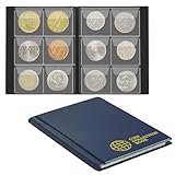 Album de Collection de pièces de Monnaie 60 Poches