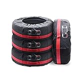 Lot de 4 Housses de pneus 16-20" Housse Roue de Secours