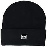 Lee Core Bonnet Beanie, Noir, Taille Unique Homme