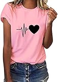 heekpek Femme Chemisier Chic T-Shirts Blouse Col Rond