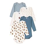Petit Bateau Bébé garçon Petit Bateau 5 BODIES manches