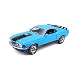 1:18 1970 Ford Mustang Mach 1 - Blue