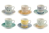 Villa d'Este Home Tivoli, Marea Lot de 6 tasses à café