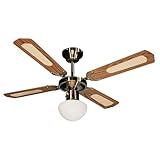 Farelek Bali Ventilateur de plafond 107 cm Brun