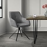 ML-Design Chaise de Salle à Manger Pivotante en Textile