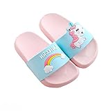 Coralup Sandales unisexes à glissière de licorne pour