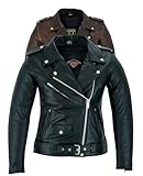 Texpeed Veste moto en cuir pour femme perfect Marlon
