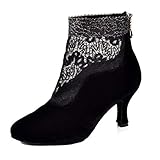 MGM-Joymod Bottines de danse latine moderne en dentelle