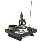 Ensemble décoratif, jardin zen avec statue de Bouddha