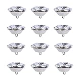 TOPPERFUN 20pièces Boutons Cristal Avec Boucle Métal