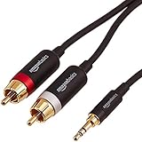 Amazon Basics Câble adaptateur RCA 3,5 mm vers 2 mâles