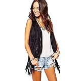 Femmes Gilet Casual Haut sans Manches Gilet Manteau