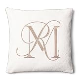 Riviera Maison Housse de Coussin Décorative Blanche,