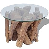vidaXL Table Basse Table d'appoint de Salon Bois Flottant