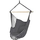 VOUNOT Chaise Suspendue en Coton Doux avec 2 Coussins