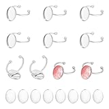UNICRAFTALE 10 Ensemble Cabochon Acier Inoxydable Support
