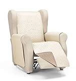 Martina Home Housse de canapé rembourrée Diamond, Beige-Cuir,