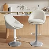 VASAGLE Tabouret de Bar, Lot de 2, Chaise de Cuisine,