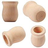 GORGECRAFT 10 pièces Inachevé Blanc Vase en Bois Vase