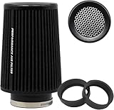 Filtre à air conique universel 76 mm, 89 mm, 101 mm,