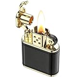 VVAY Briquet à essence vintage en cuir pour homme (vendu