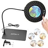 ARTDOT 10X Lampe Loupe sur Pied, 144 LED Lampe de Bureau