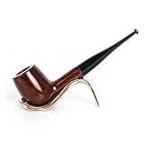 UrChoiceLtd Classic Brwon Pipe à tabac en ébène 9 mm