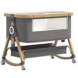 YAZOCO Lit Bébé Cododo, 2-en-1 lit Parapluie Bebe avec