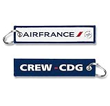 Koolkrew Porte-clés tissé Air France-CDG Crew - Bleu,