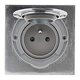 Zenitech - Prise de Sol 16A 2P+T - Aluminium Brossé