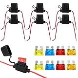Gvolatee Lot de 6 porte-fusibles étanches pour voiture,