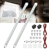 Linkstyle 2 PCS Barre d'Éclairage Intérieur Voiture,